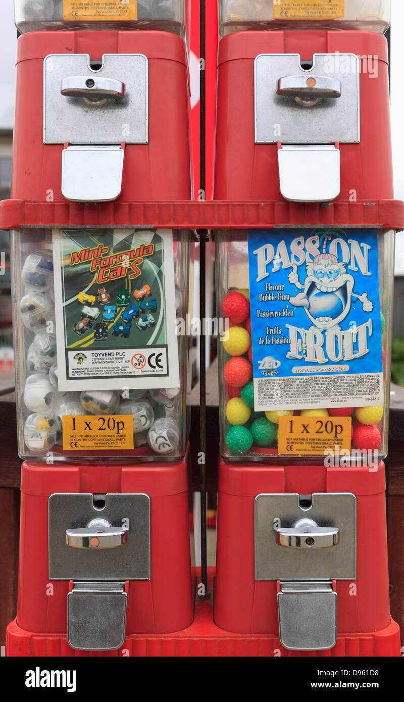 Distributeurs automatiques à la mer. Banque D'Images
