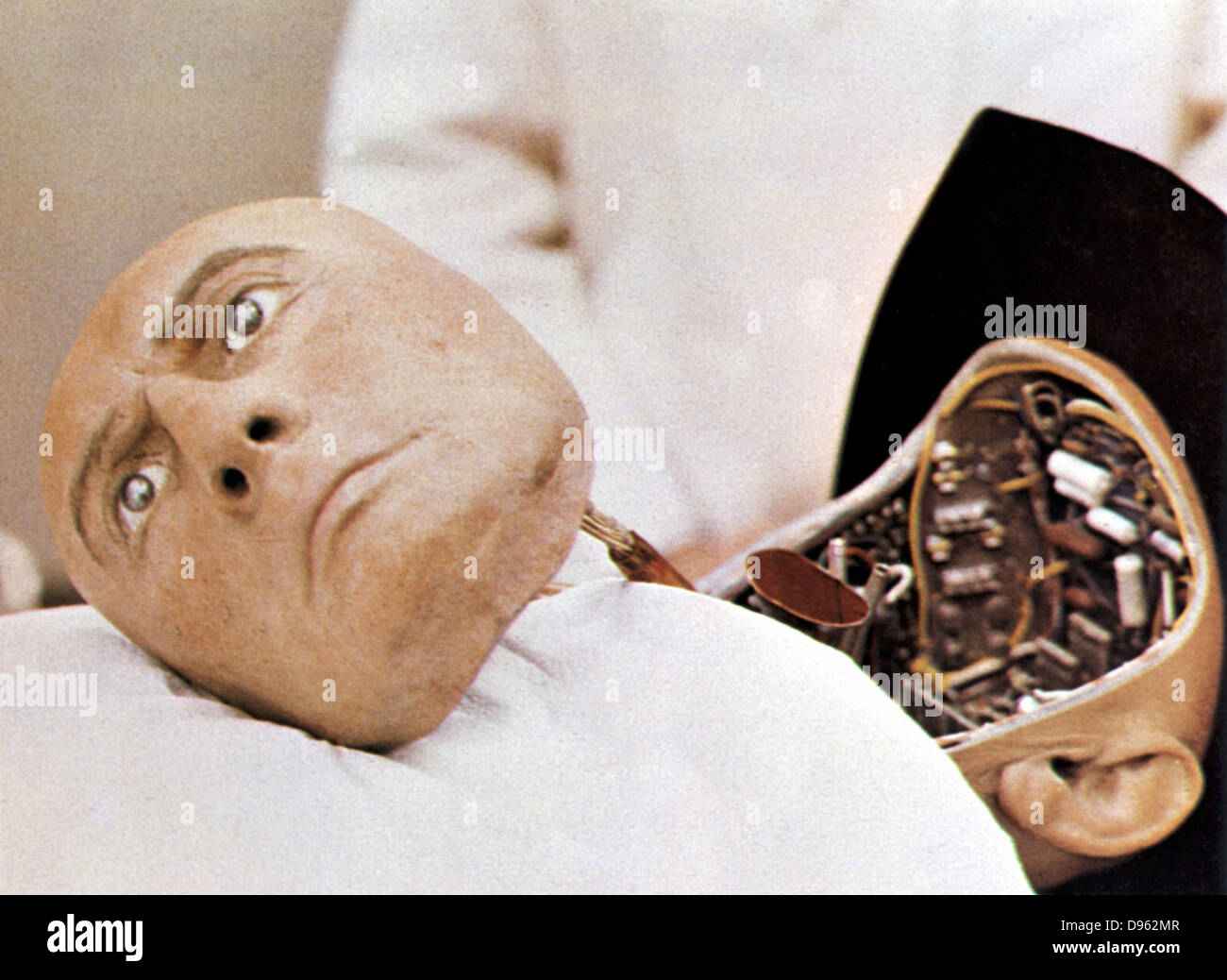 La tête du robot à partir du film "Westworld", MGM, 1973. Banque D'Images