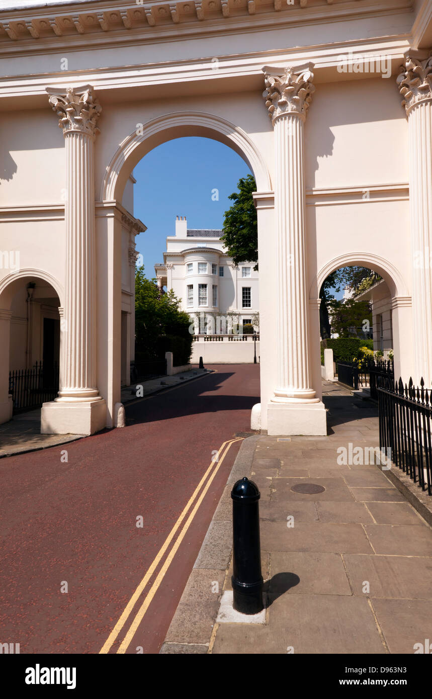 Avis de Cumberland Place terrasse, de Chester. Banque D'Images