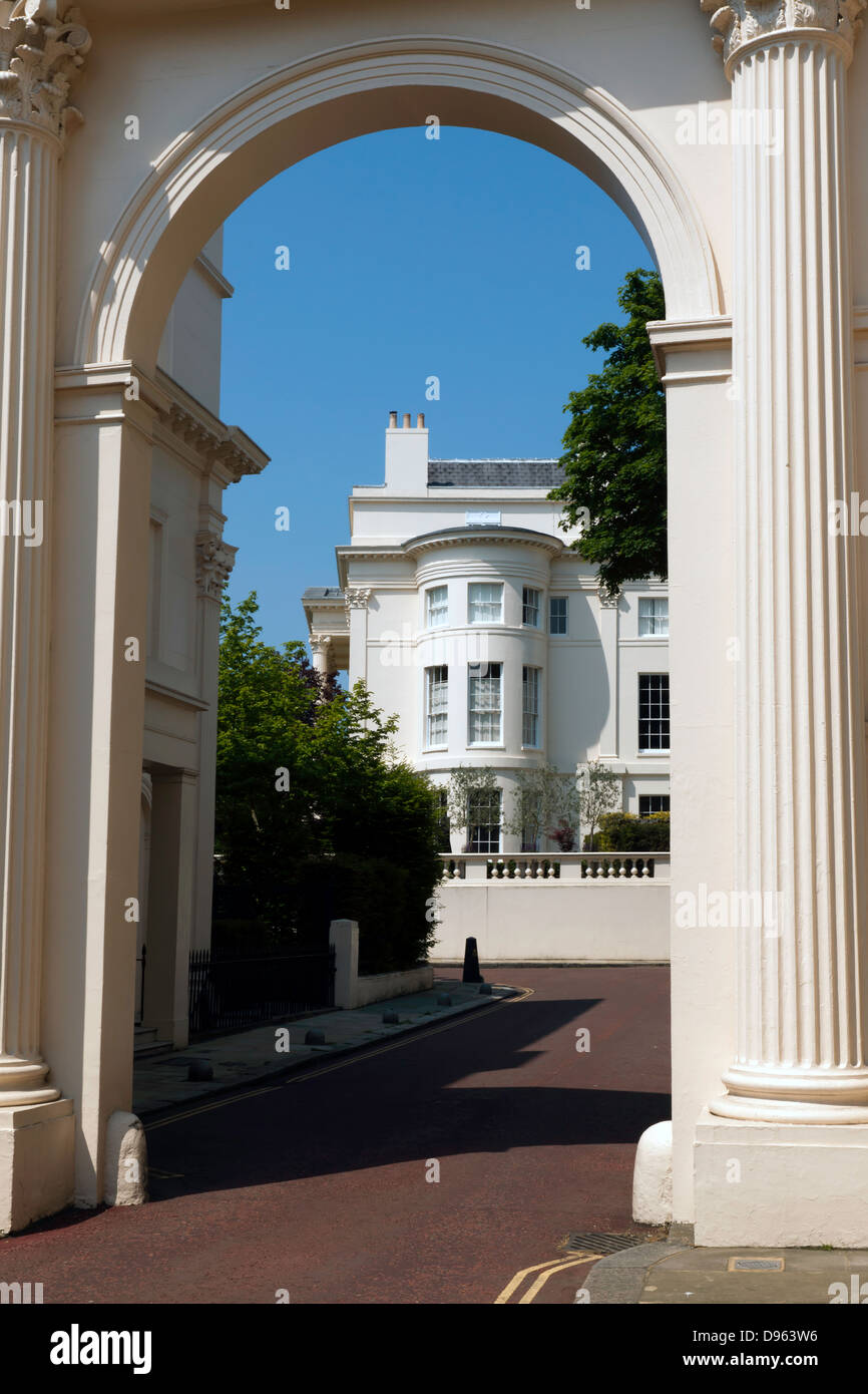 Avis de Cumberland Place terrasse, de Chester. Banque D'Images