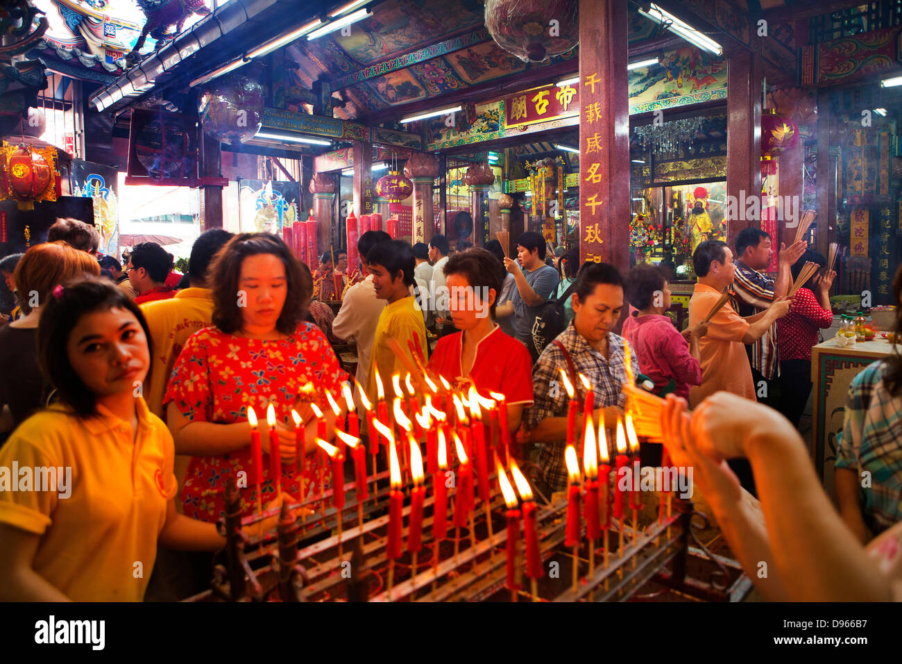 Les célébrations du Nouvel An chinois dans China Town, Bangkok Banque D'Images