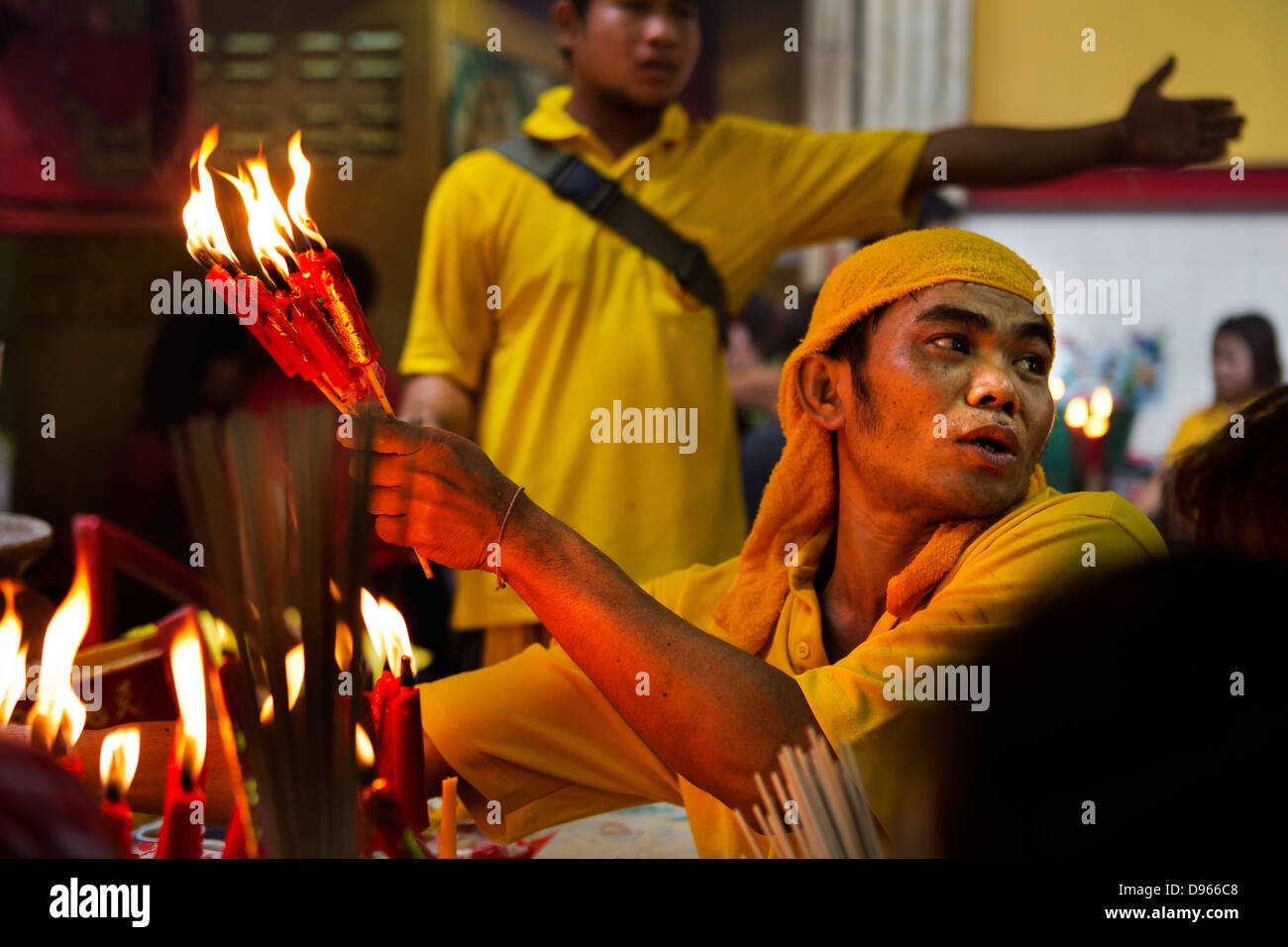Les célébrations du Nouvel An chinois dans China Town, Bangkok Banque D'Images