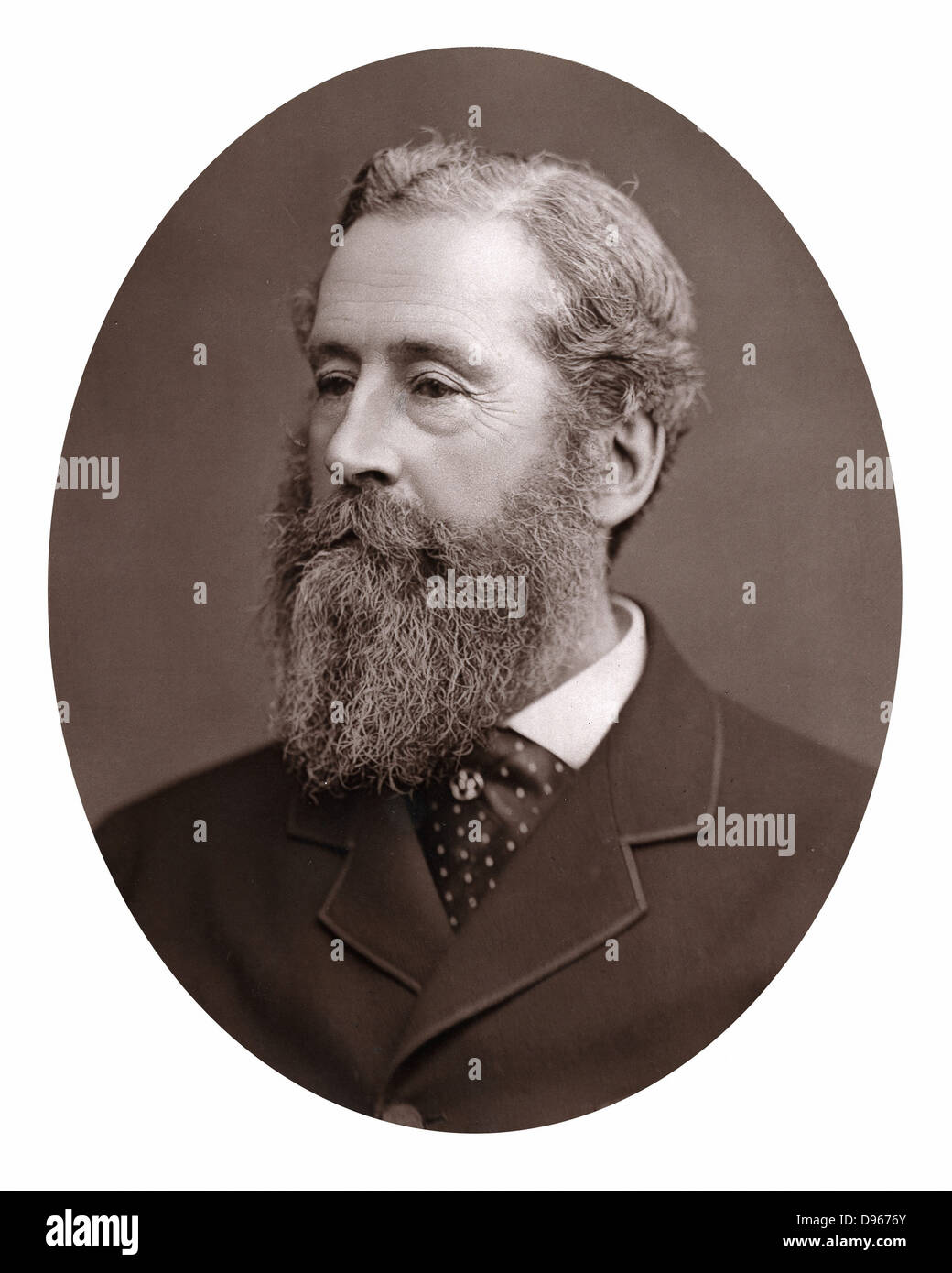 James Hamilton, 1er duc de Abercorn (1811-1885). Homme d'État britannique ; Lord-Lieutenant d'Irlande 1866-1868, 1874-1876. Photographie publiée c1880. Woodburytype Banque D'Images