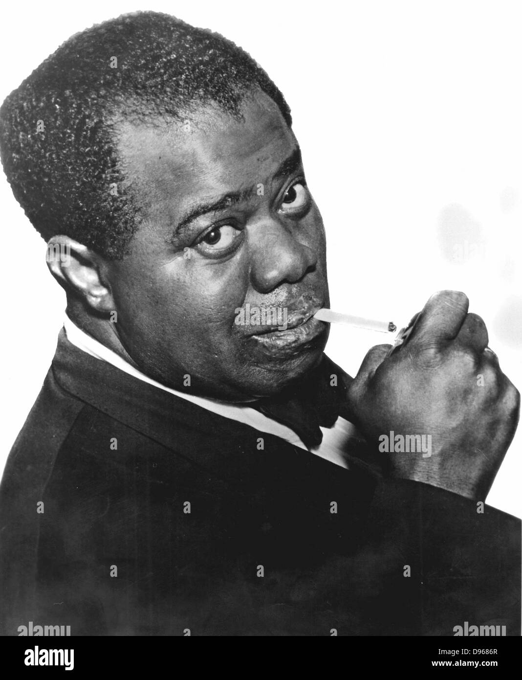 Louis (Satchmo) Armstrong (c1898-1971), trompettiste de jazz américain et chanteur. Photographie Banque D'Images