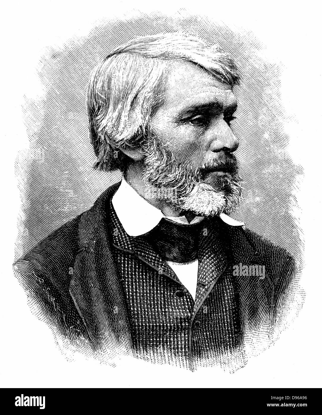 Thomas Carlyle (1795-1881) historien et essayiste écossais. La gravure. Banque D'Images