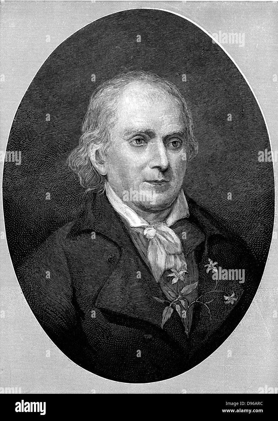 William Bartram (1739-1823) naturaliste américain ; fils du botaniste John Bartram (1699-1777) gravure sur bois, New York, 1896 Banque D'Images