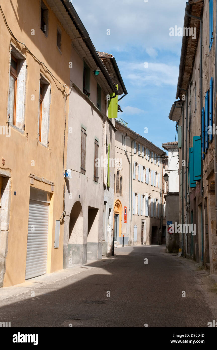 Rue de Lasalle, les Cévennes, Gard, dans le sud de la France Banque D'Images