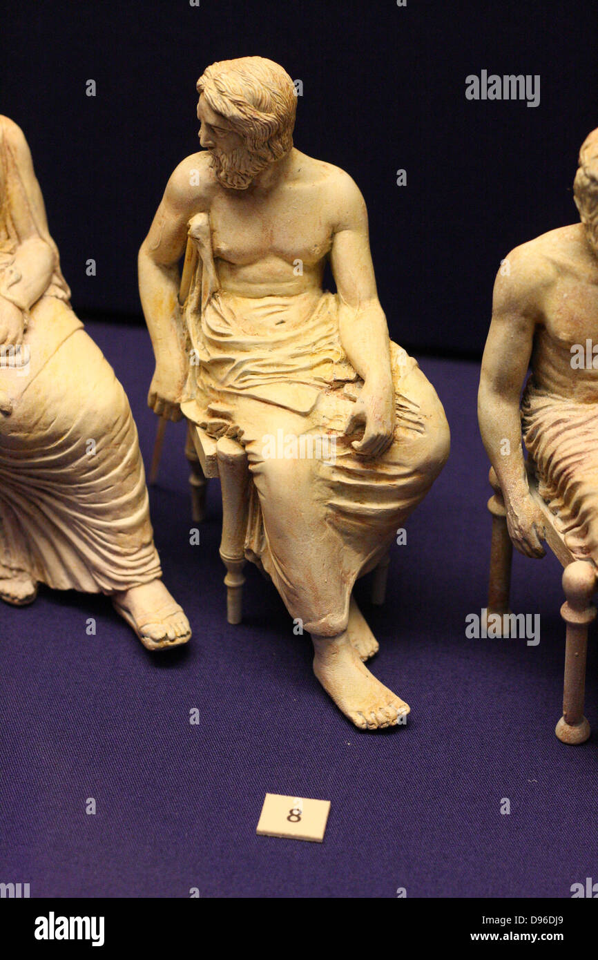3-D les loisirs des dieux de l'Olympe de la frise du Parthénon. Les sculpteurs de l'Université de Tsukuba, et l'Université de Tokyo des Arts. Banque D'Images