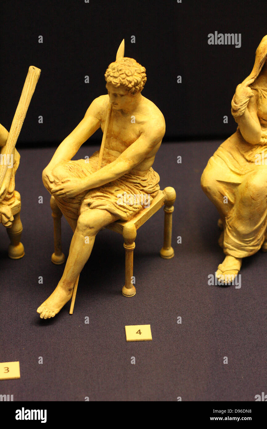 3-D les loisirs des dieux de l'Olympe de la frise du Parthénon. Les sculpteurs de l'Université de Tsukuba, et l'Université de Tokyo des Arts. Banque D'Images