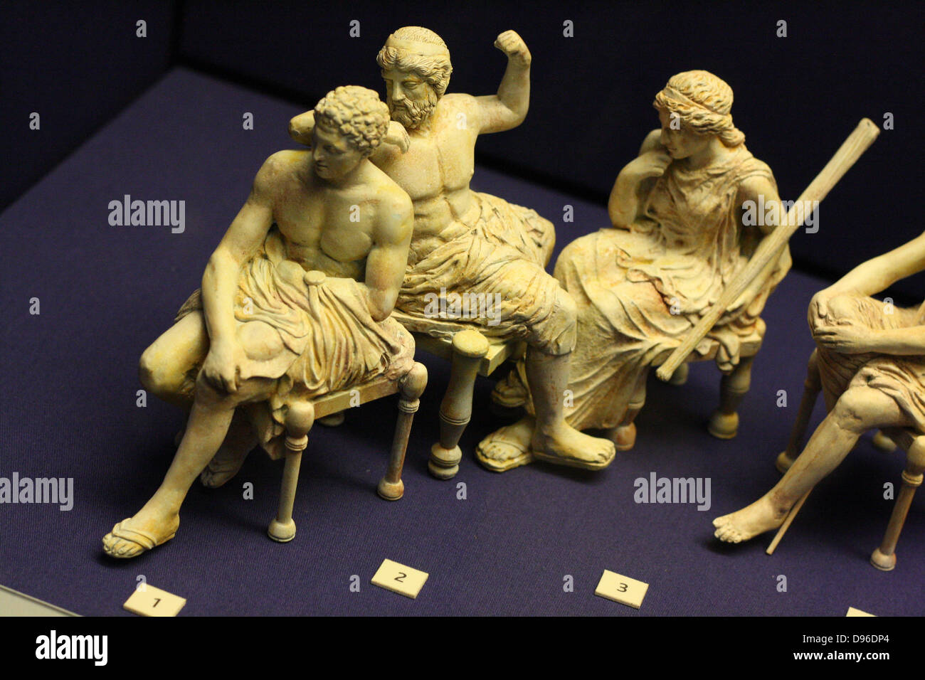 3-D les loisirs des dieux de l'Olympe de la frise du Parthénon. Les sculpteurs de l'Université de Tsukuba, et l'Université de Tokyo des Arts. Banque D'Images