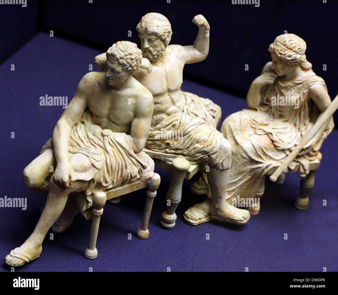 3-D les loisirs des dieux de l'Olympe de la frise du Parthénon. Les sculpteurs de l'Université de Tsukuba, et l'Université de Tokyo des Arts. Banque D'Images