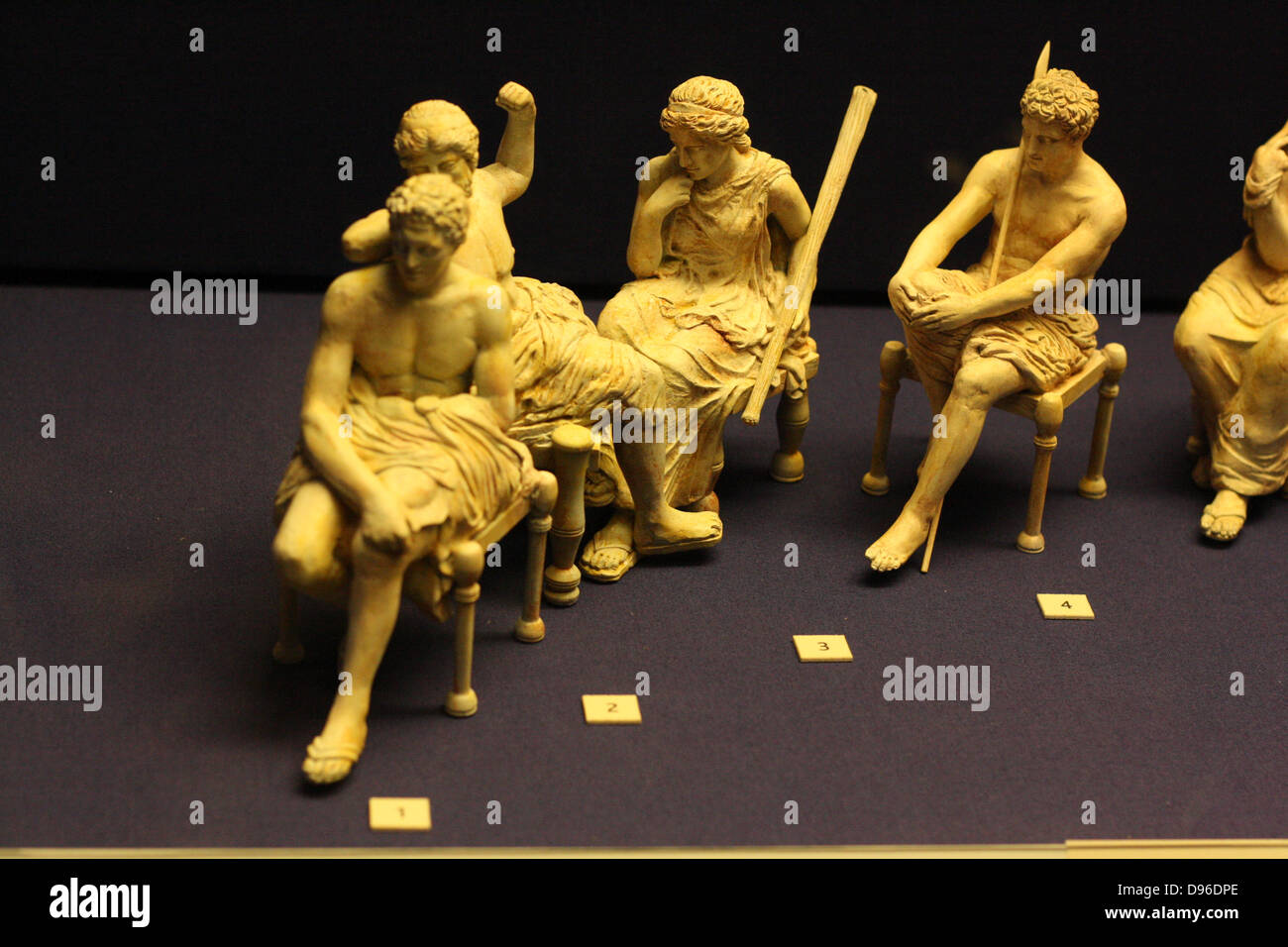 3-D les loisirs des dieux de l'Olympe de la frise du Parthénon. Les sculpteurs de l'Université de Tsukuba, et l'Université de Tokyo des Arts. Banque D'Images