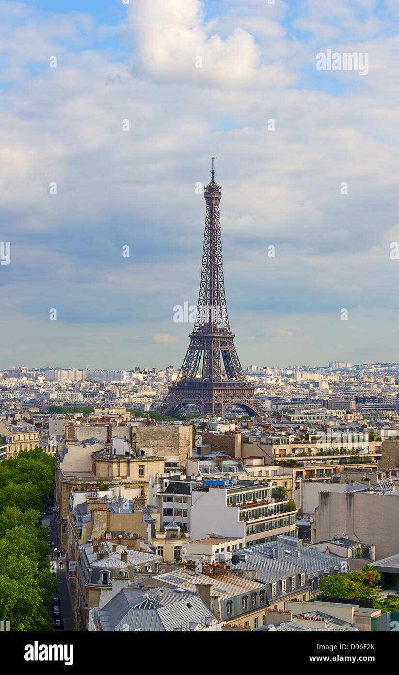 La tour Eiffel - les principaux symboles de l'ONR Paris Banque D'Images