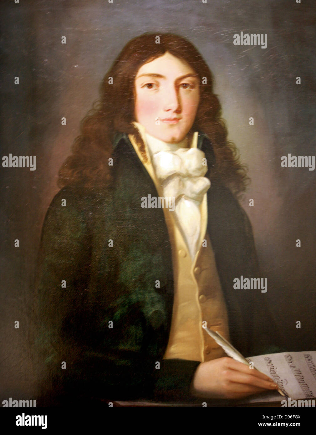 Louis Spohr (Ludwig) (1784-1859). Huile sur toile, artiste inconnu. Spohr est un compositeur, violoniste et chef d'orchestre, avec une Banque D'Images