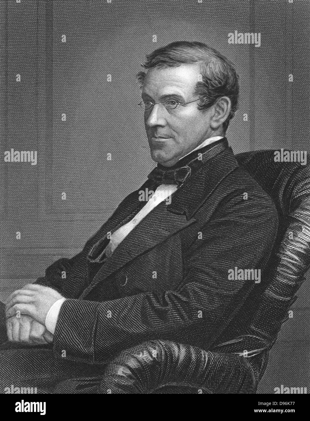 Charles Wheatstone (1802-1875), physicien britannique. Résistances électriques. Télégraphe électrique. Concertina Banque D'Images