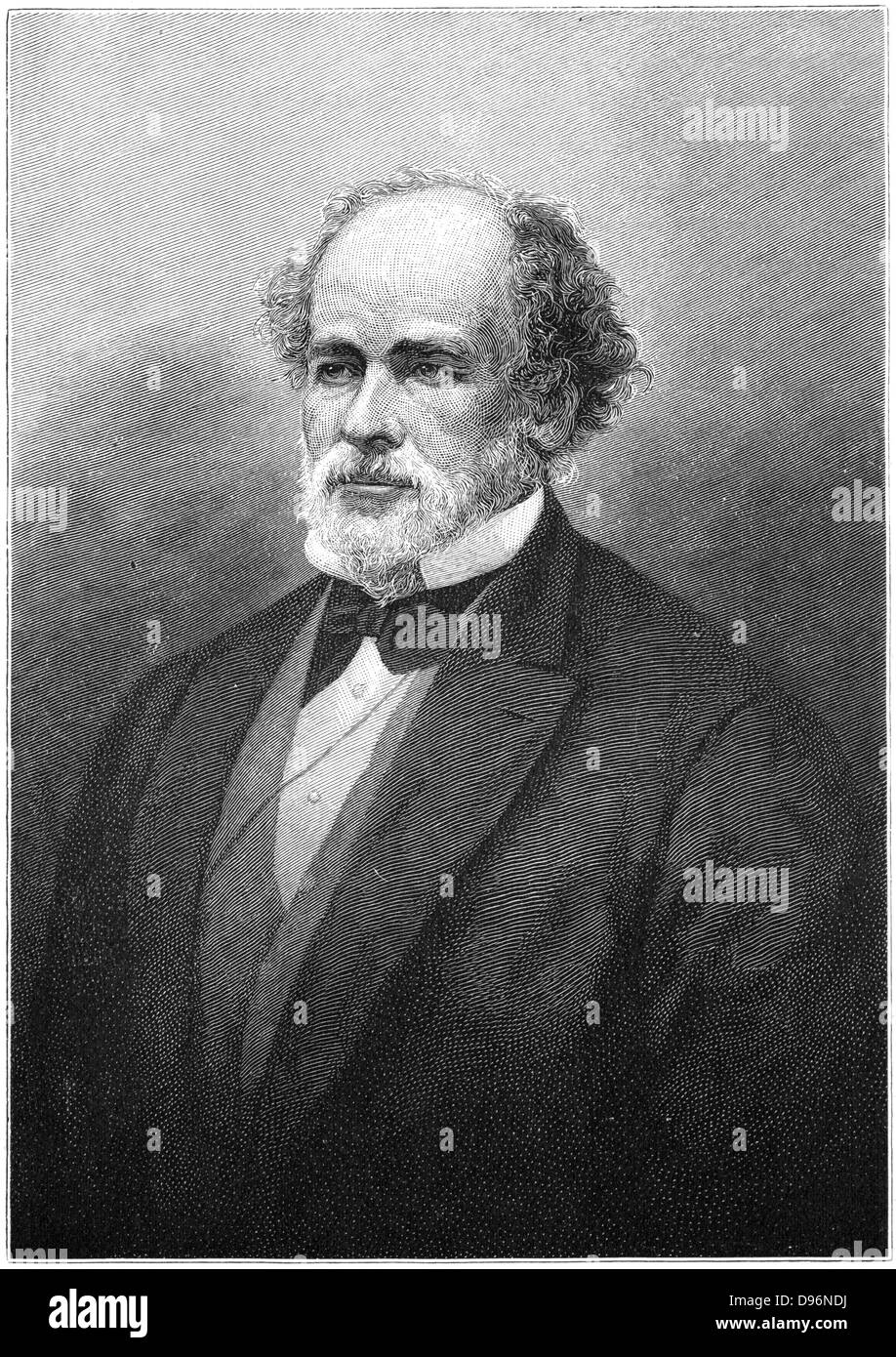 Matthew Fontaine Maury (1806-1873), officier de la marine américaine et hydrographe et océanographe. Fondateur de l'US Naval Oceanographic Office. La gravure. 1896. Banque D'Images