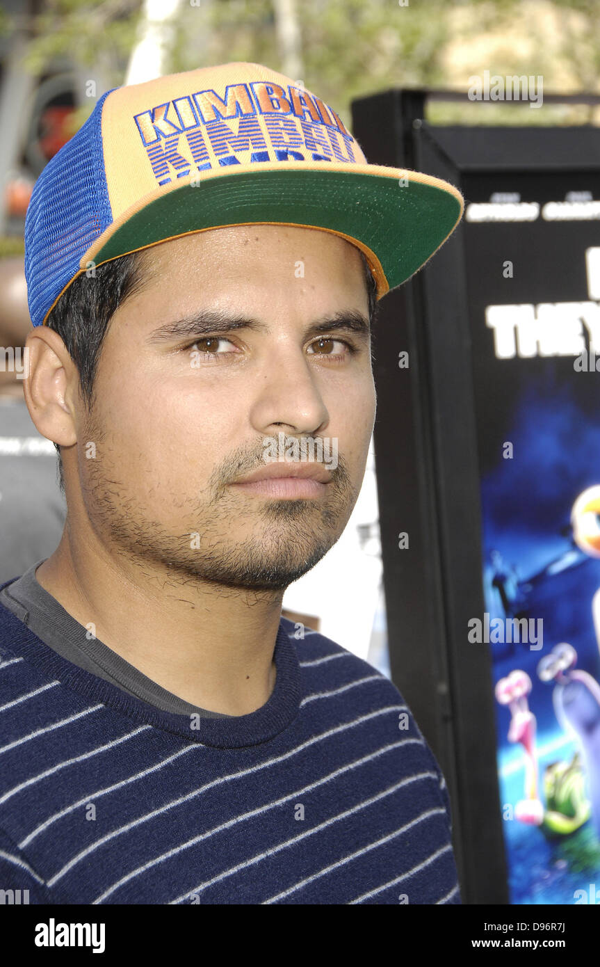 Hollywood, Californie, États-Unis 12 juin 2013. Michael Pena lors d'une fête célébrant la nouvelle animation de la 20th Century Fox et Dreamworks Animation TURBO, tenue au Nokia Theater, au cours de l'E3 Convention de Jeux, le 12 juin 2013, à Los Angeles : Crédit ZUMA Press, Inc./Alamy Live News Banque D'Images