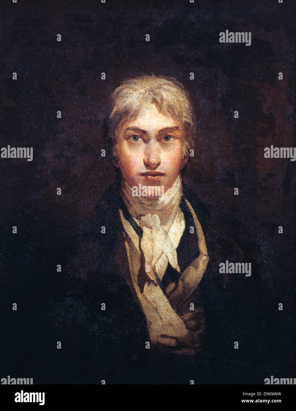 Joseph Mallord William Turner (1775-1851) l'artiste anglais. 'Autoportrait, l'âge de 24' la peinture à l'huile Banque D'Images