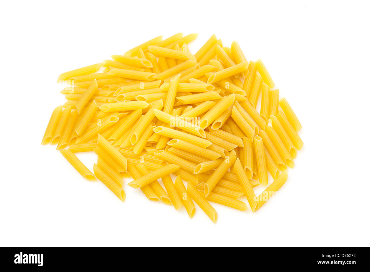 Penne à sec non cuit pâtes italiennes regata Banque D'Images