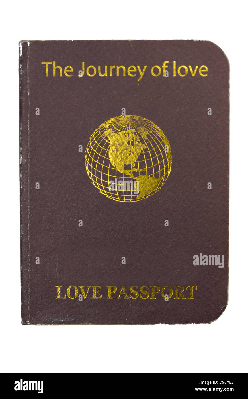 Passeport de l’amour Banque D'Images
