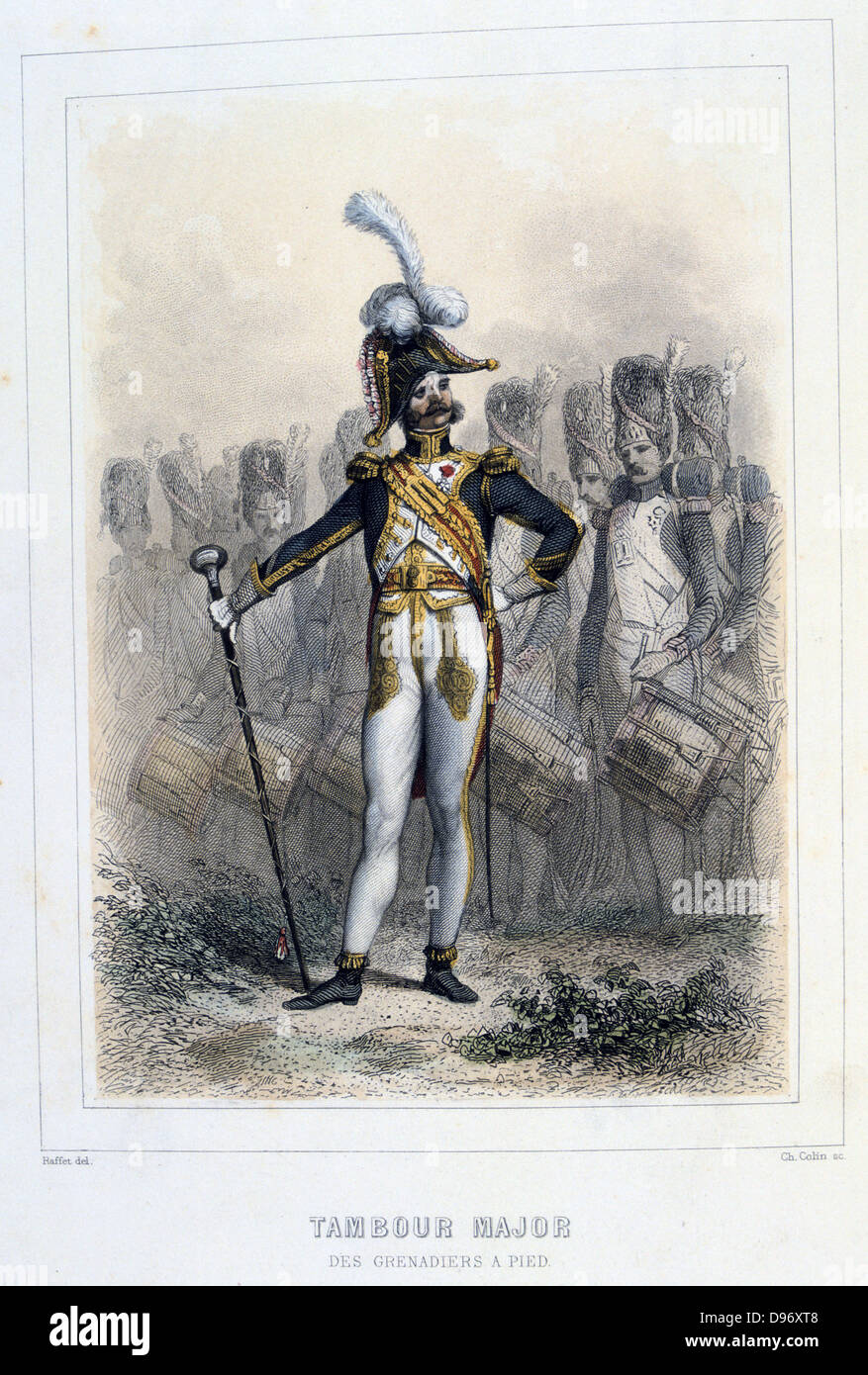 Tableau HST - Grenadier - tambour de la garde impériale - 19eS signature ajoutée 19eS (pt acc