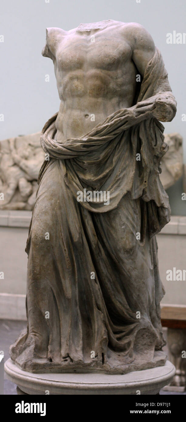 Pergame statue de Zeus le marbre, 2ème siècle avant JC. Banque D'Images