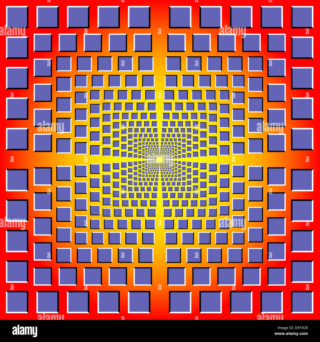 Optical illusion illustration Banque de photographies et d’images à ...