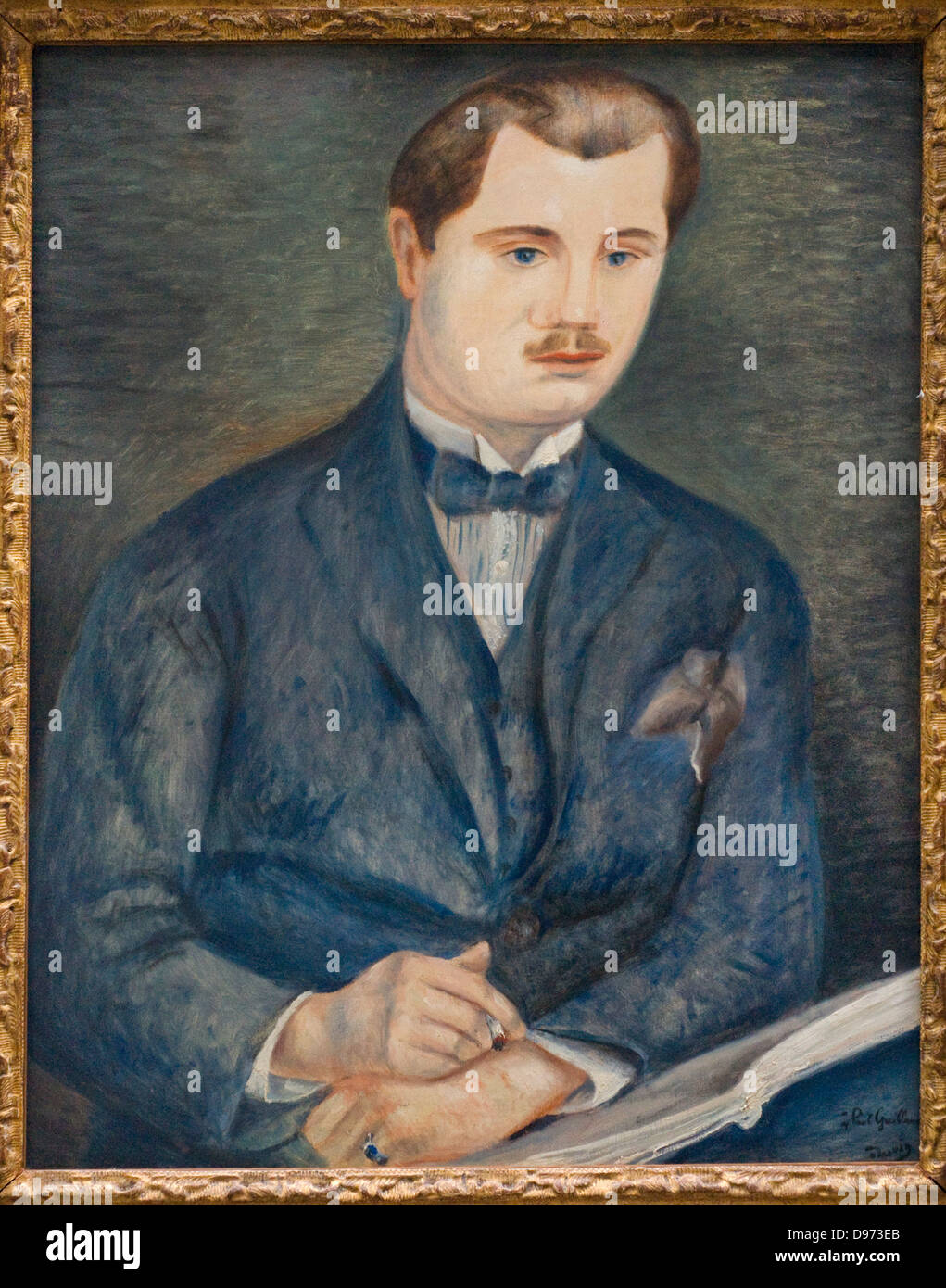 André Derain Portrait de Paul Guillaume - art 1919-1920 Musée de l'Orangerie - Paris Banque D'Images