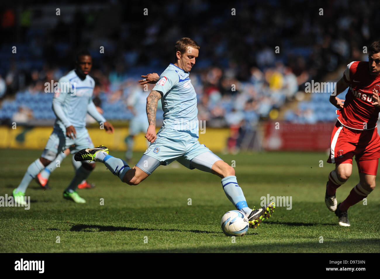 Carl Baker jouant pour Coventry City FC contre Leyton Orient, 20 avril 2013. Un match de la Ligue, Ricoh Arena, Coventry, Royaume-Uni Banque D'Images