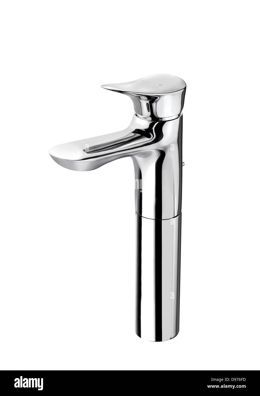 Belle conçu moderne de chrome robinet pour l'eau chaude et froide Banque D'Images