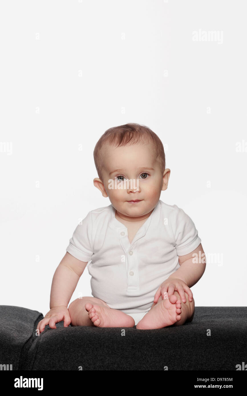 Studio Shot of Baby Boy Banque D'Images