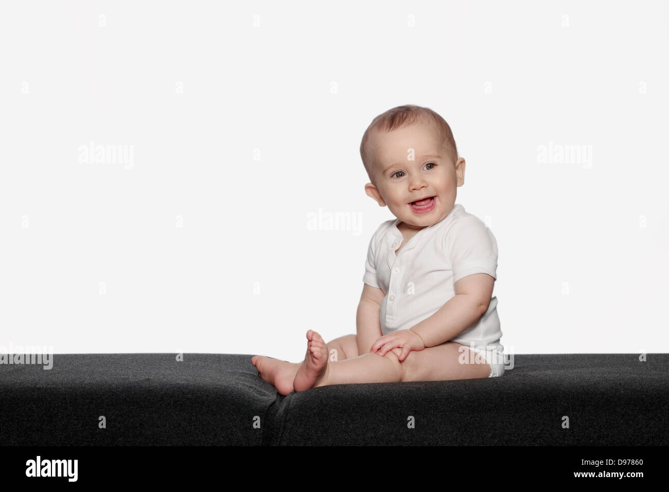 Studio Shot of Baby Boy Banque D'Images