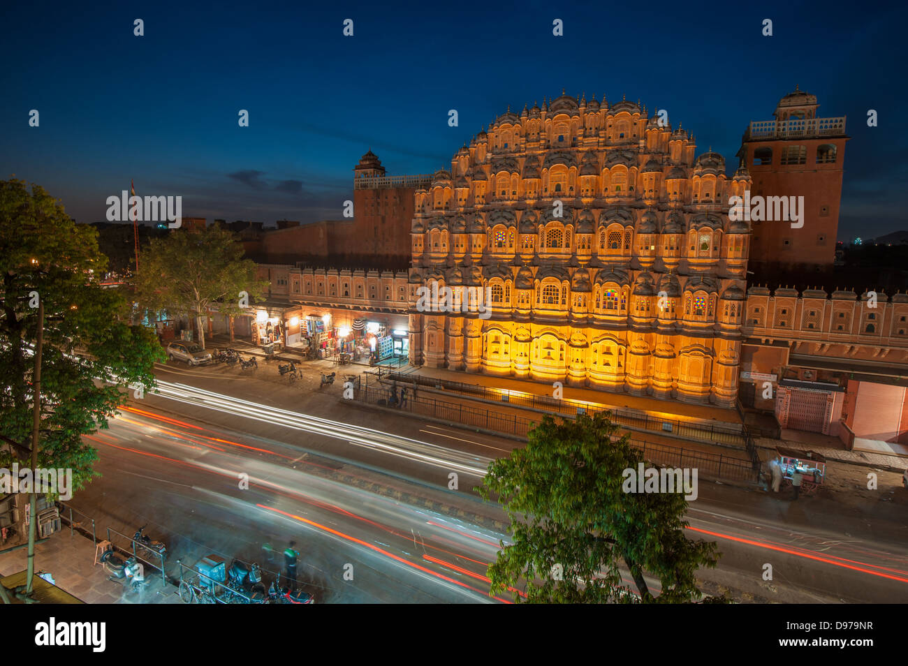 Hawa Mahal, le palais des vents, Jaipur, Inde Banque D'Images