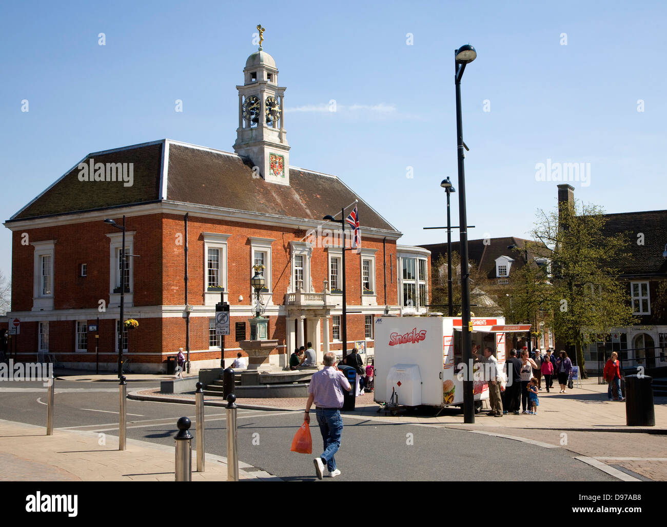Hôtel de ville construit en 1920 à Braintree, Essex, Angleterre Banque D'Images