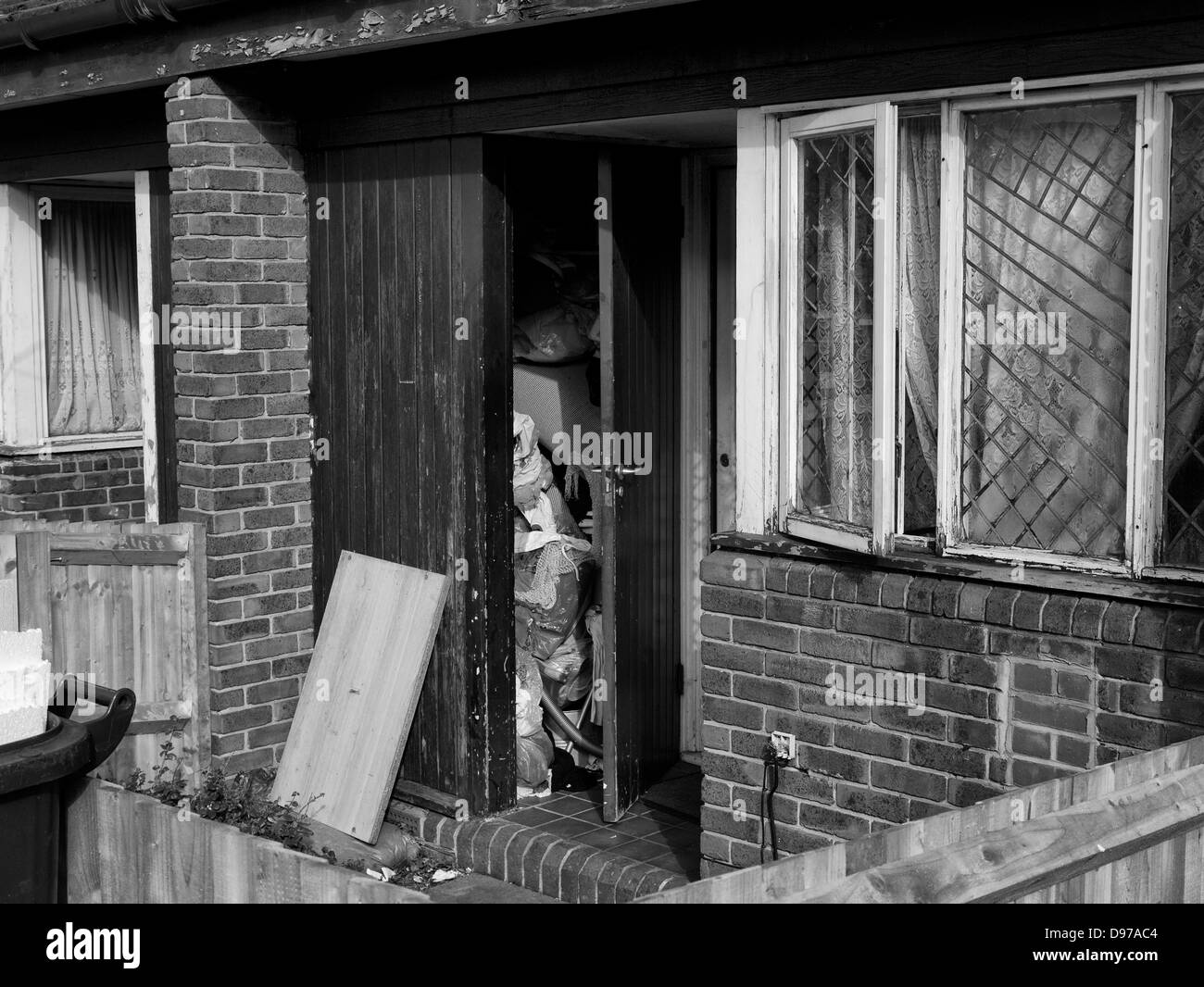 Des logements insalubres sur Railton Road, Brixton, Londres en 2013 Banque D'Images