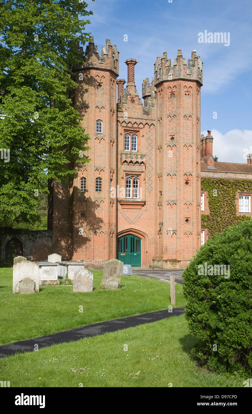 Doyenné Tower, construit en 1495 par l'Archidiacre, Pykeham Hadleigh, Suffolk, Angleterre Banque D'Images