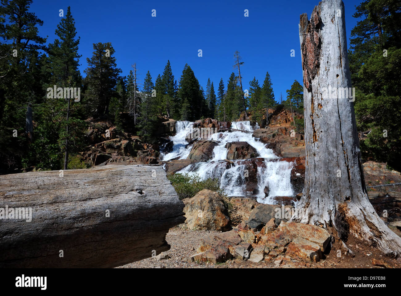 Glen Alpine Falls près du lac Tahoe en Californie Banque D'Images