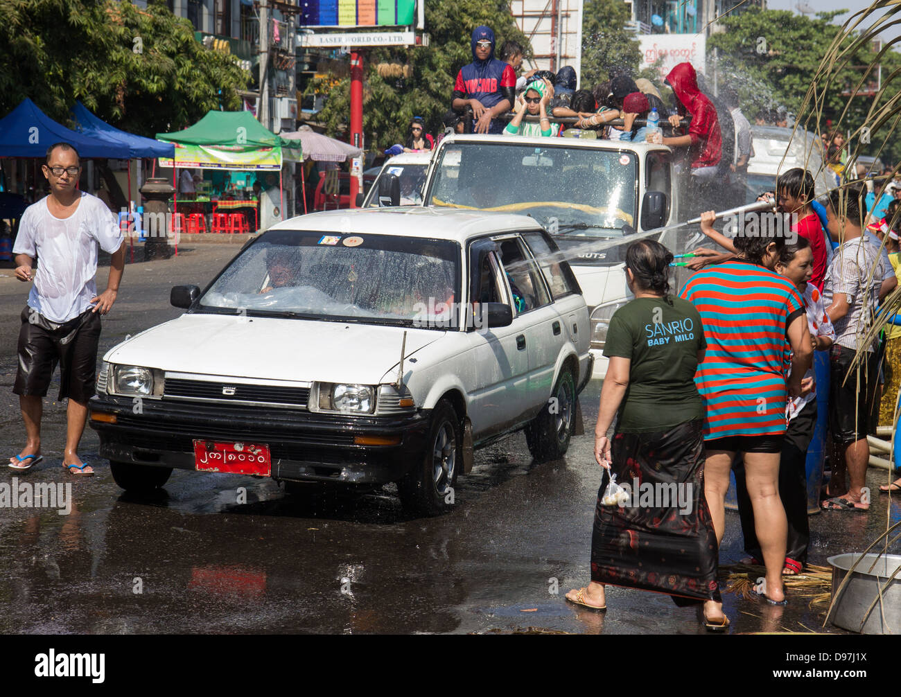 Fête de l’eau Banque D'Images