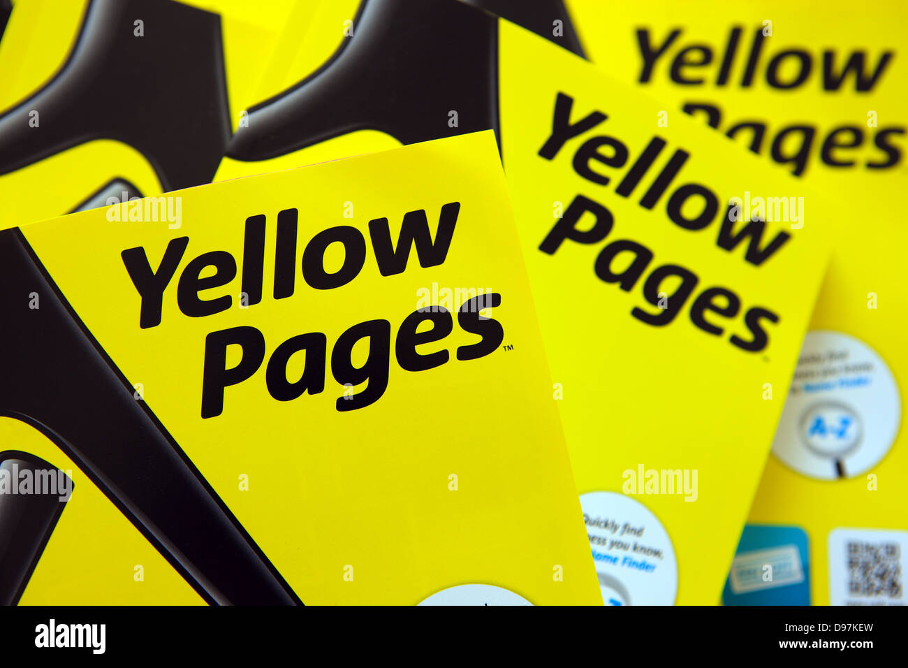 L'annuaire pages jaunes Banque D'Images
