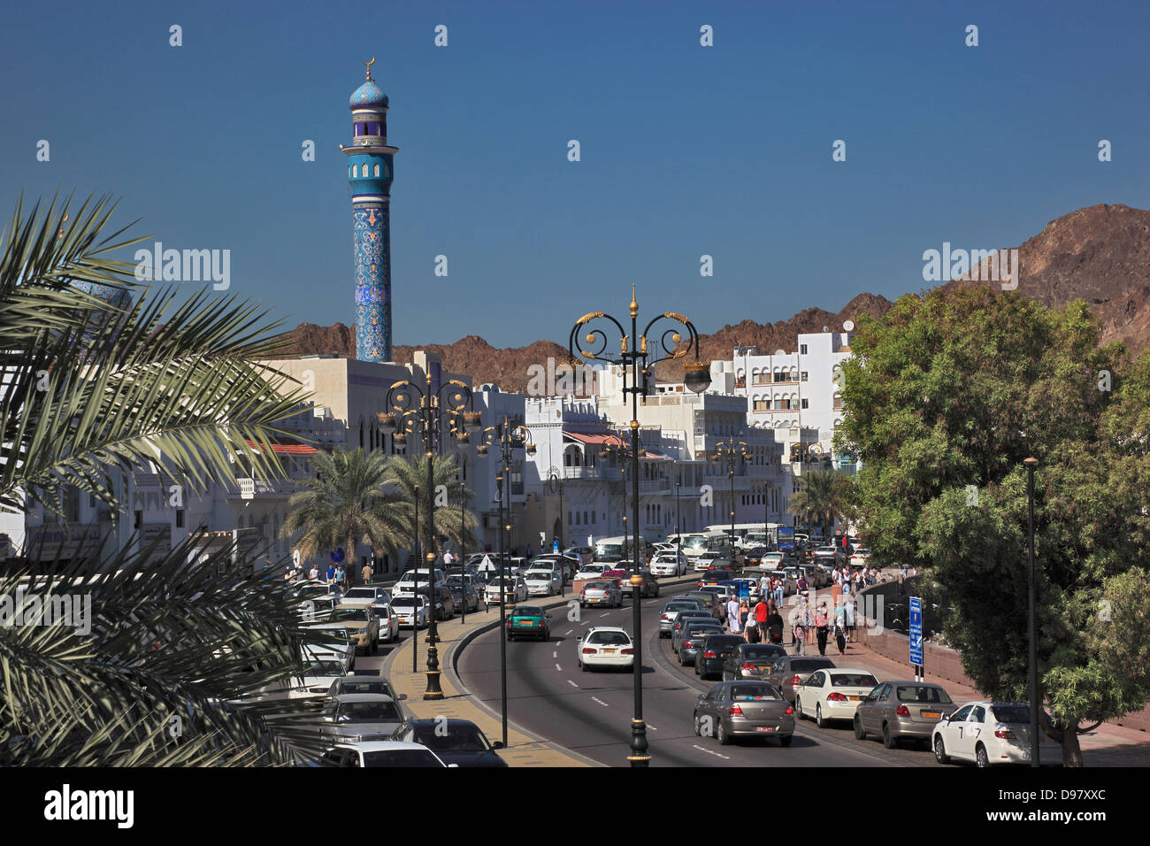 Regard sur la Corniche, Muthra, Muscat, Oman Banque D'Images