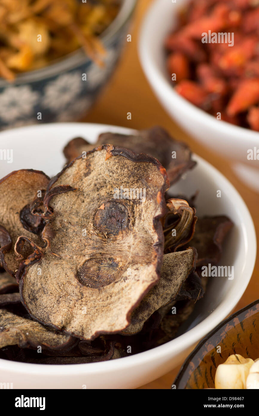 Tamarind en tranches séchées Banque D'Images