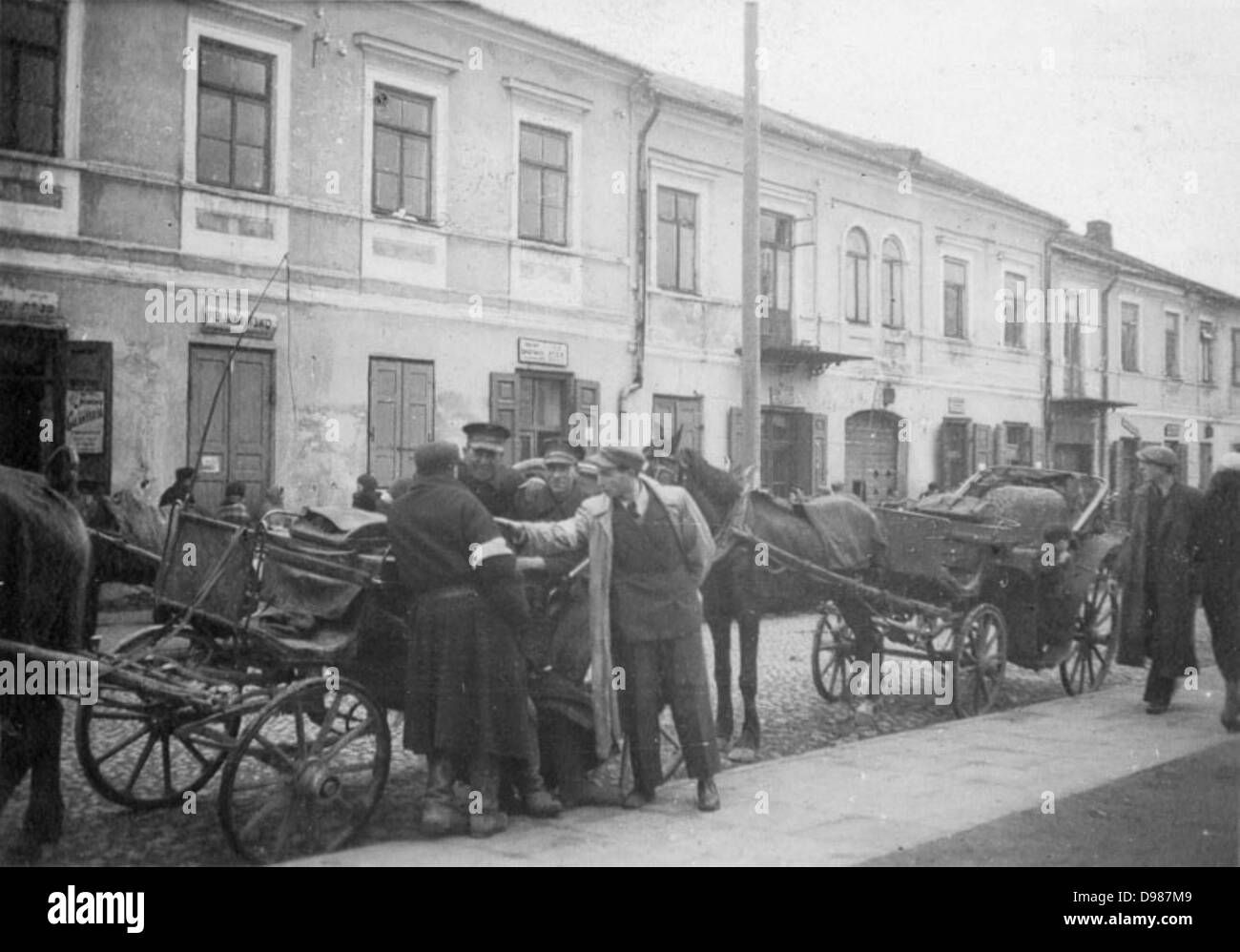 Ghetto Siedlce en Pologne orientale a été occupée en octobre 1939. Lorsque la ville a été occupée par les troupes allemandes le 10 octobre 1938 environ 50  % des 30 000 habitants étaient juifs. Banque D'Images