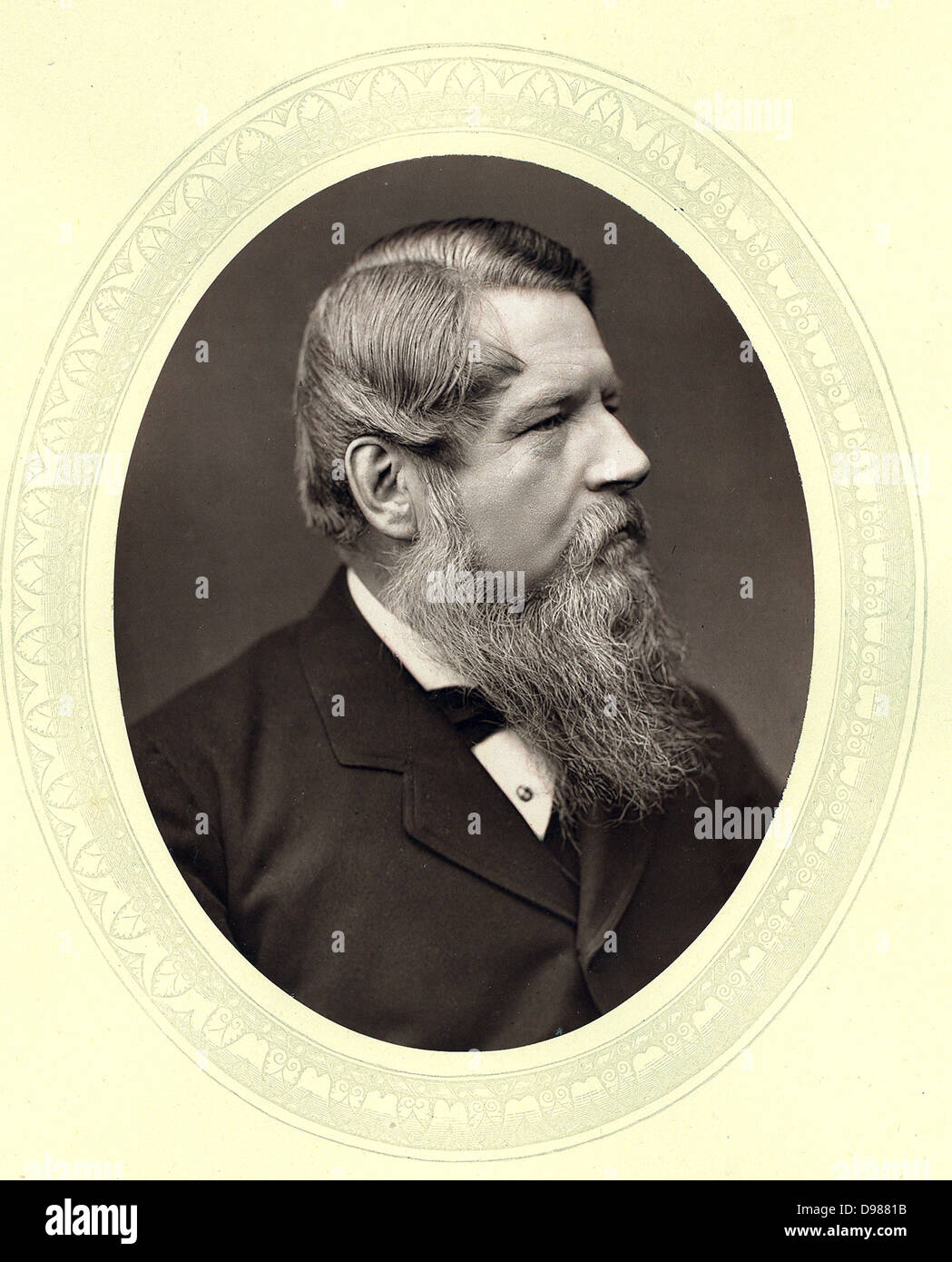 Henry Stafford Northcote, premier comte de Iddesleigh (1818-1887) Homme d'État anglais. Chancelier de l'Échiquier, 1874. En 1876, il est devenu chef du parti conservateur à la Chambre des communes. À partir de 'hommes' de Mark Thompson par Cooper, Londres, 1877. Woodburytype. Banque D'Images