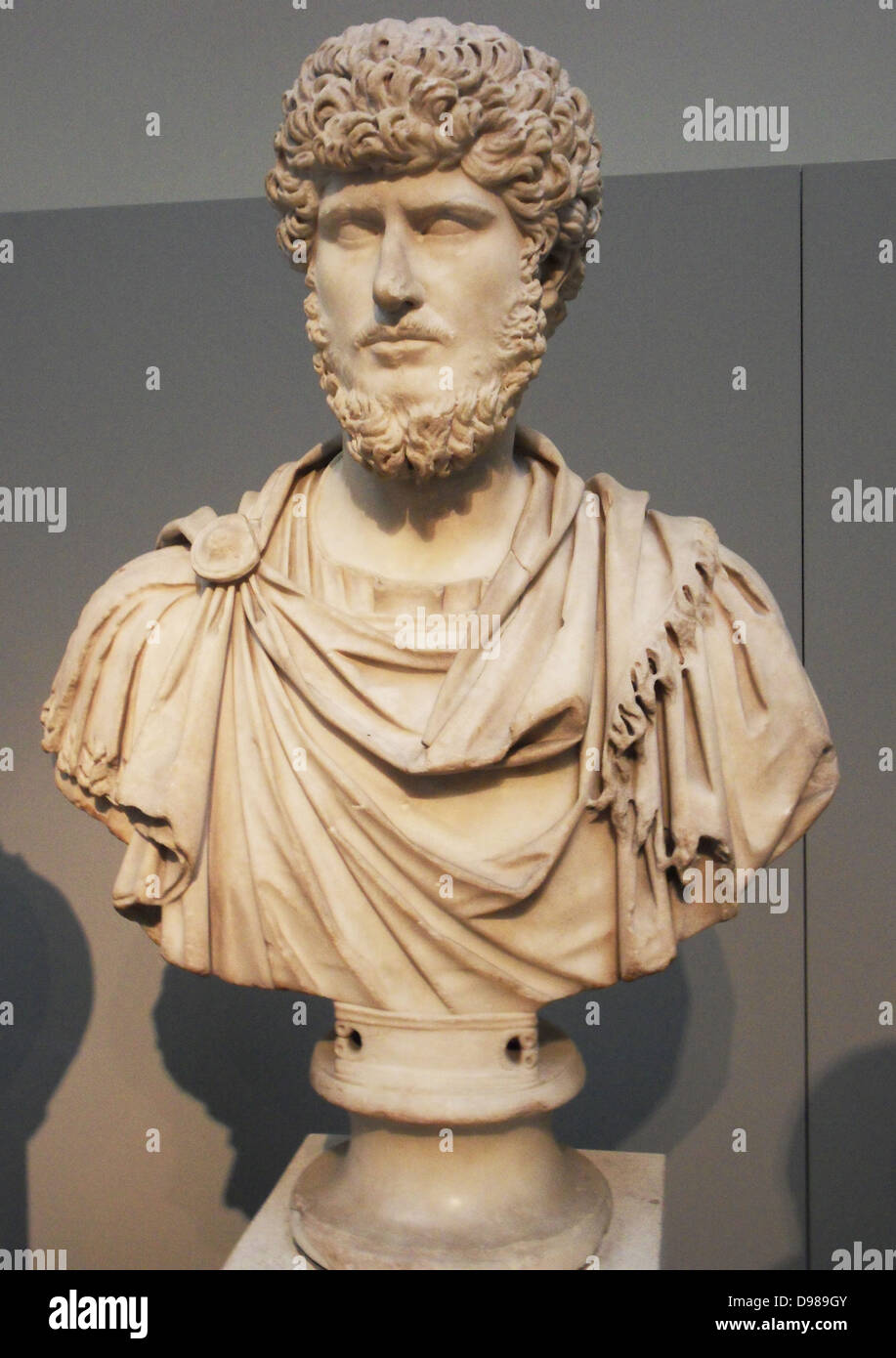 Statue en marbre de l'empereur Septime Sévère Banque D'Images