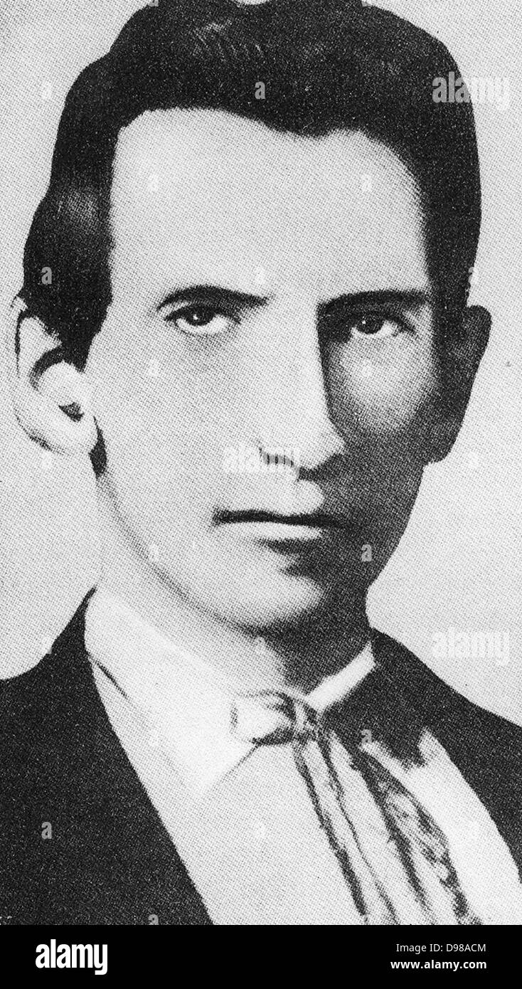 Alexander James Franklin (1843-1915) connu sous le nom de Frank James, American outlaw et voleur de banque. Frère aîné de Jesse James et membre du gang James-Younger. Banque D'Images