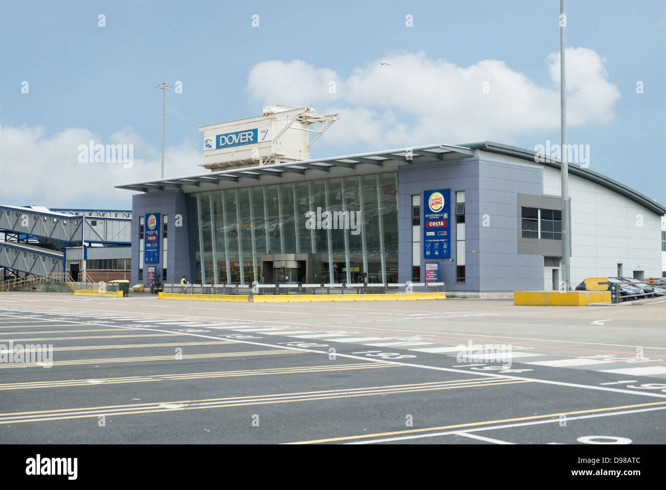 Le bâtiment des services de Port au Port de Douvres, UK Banque D'Images