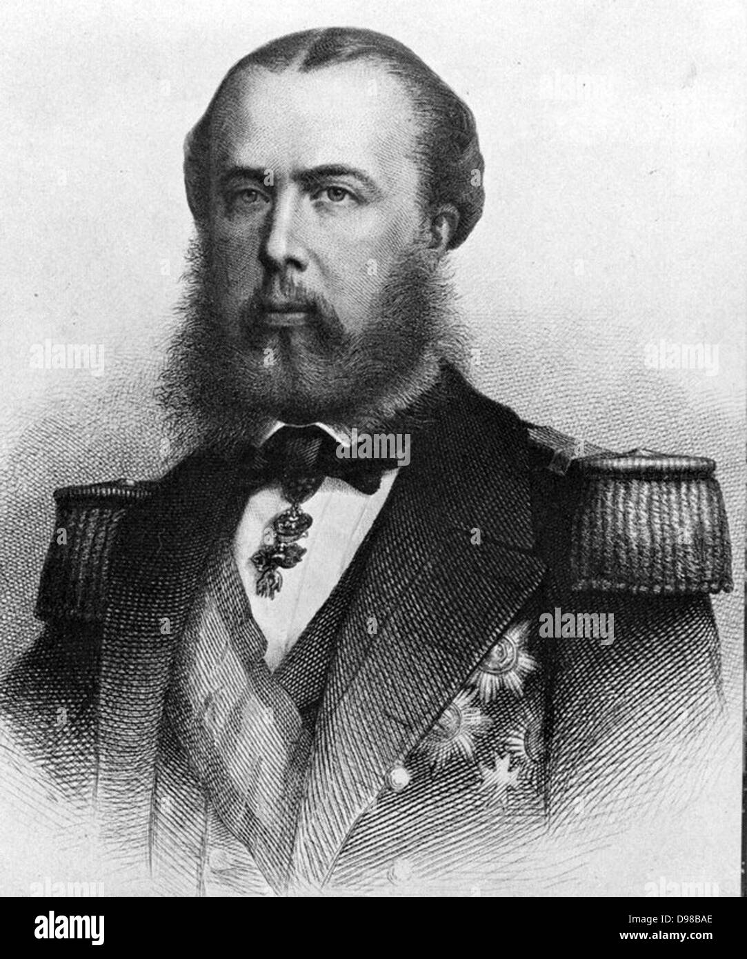 L'Empereur Maximilien I du Mexique : Maximilian (1832-1967) est né l'archiduc Ferdinand Maximilien Joseph d'Autriche et est proclamé empereur du Mexique le 10 avril 1864 avec le soutien de Napoléon III de France. Peu d'affaires de gouvernement ont reconnu son régime, qui a été également le cas avec les libéraux. Le conflit qui s'ensuit a pris fin avec l'exécution de l'empereur. Banque D'Images