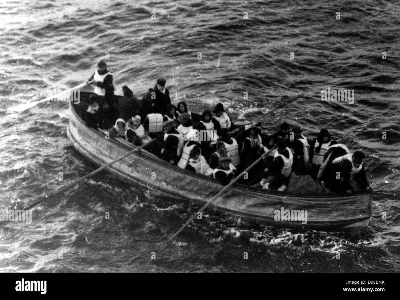 Les survivants du Titanic. 1912 Banque D'Images