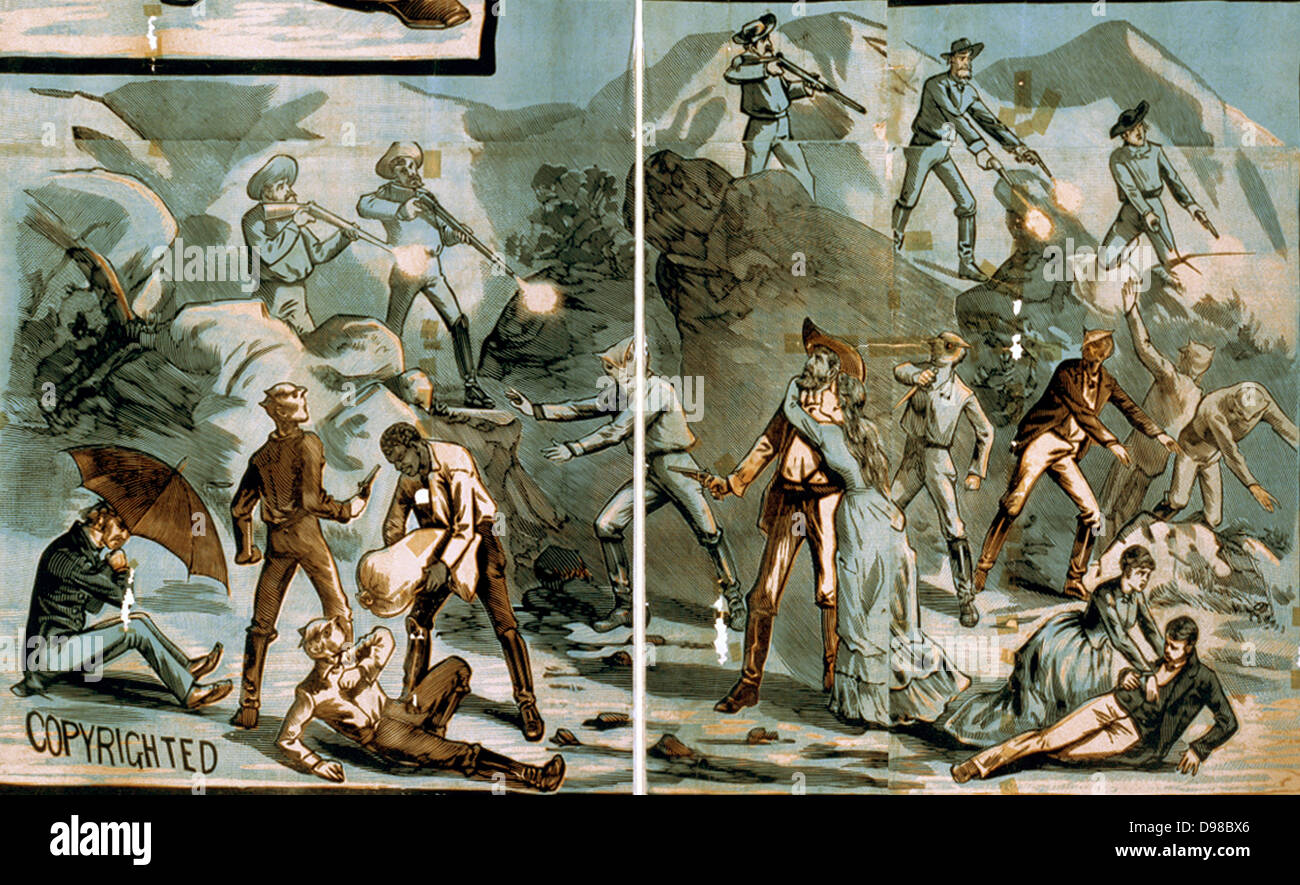 Vignettes de scènes de l'Organisateur : A.S.Seer Imprimer. 1881 ? Banque D'Images