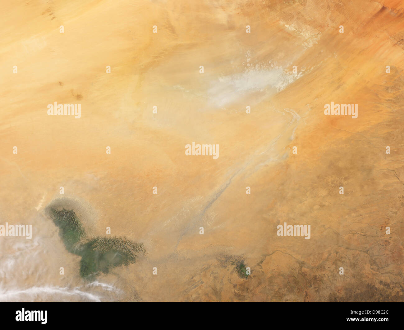 Couches géologiques sur Mars suggère des conditions du passé. Cette image à partir de la hausse HI caméra haute résolution à bord de la Mars Banque D'Images